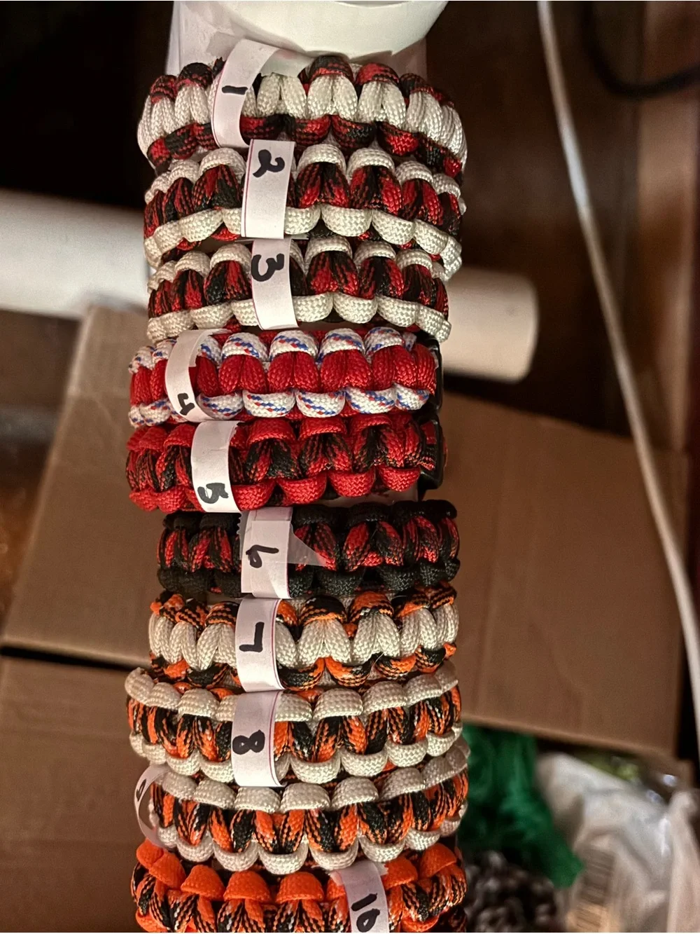 Colorful Paracord Bracelet - Assorted Colors $5 plus shipping